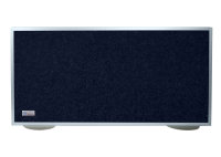 Horch Akustik Tischtrenner, Schreibtisch-Trennwand, 65cm x 80cm, Navy Blau, Silber elox. + geb., Stellfüße